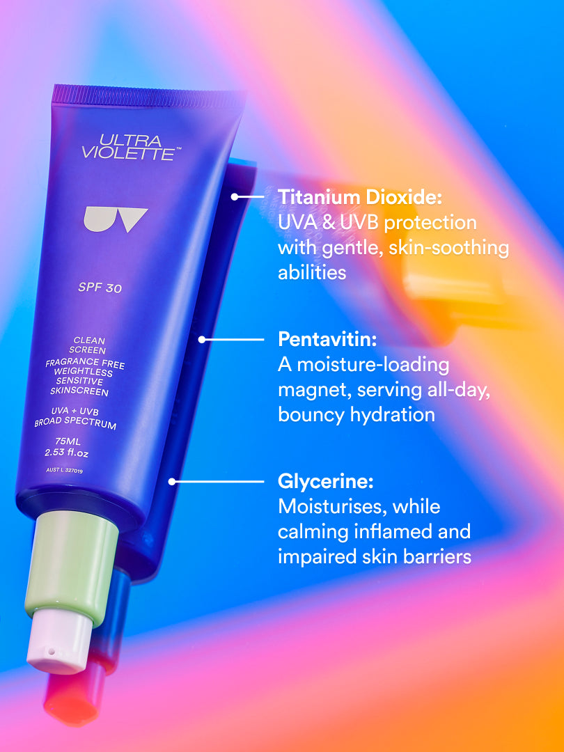 Clean Screen SPF 30 Fragrance Free Gel SKINSCREEN™ 75ml