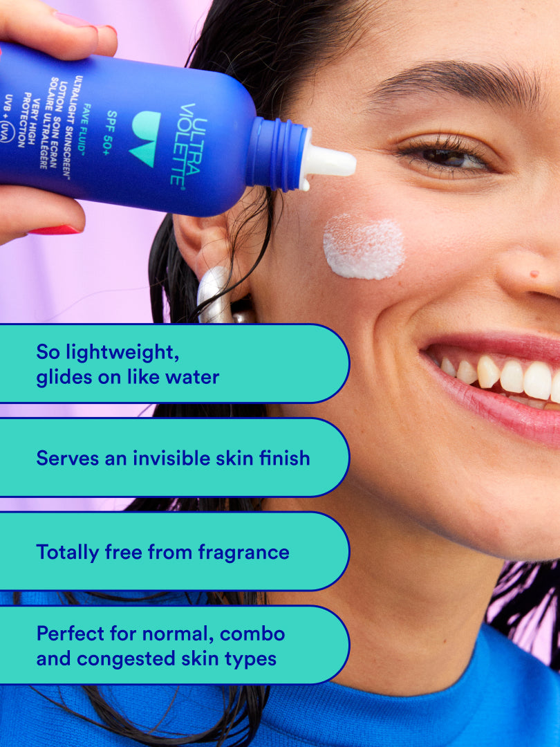 Fave Fluid SPF 50+ Ultralight Fragrance Free SKINSCREEN™ 75ml