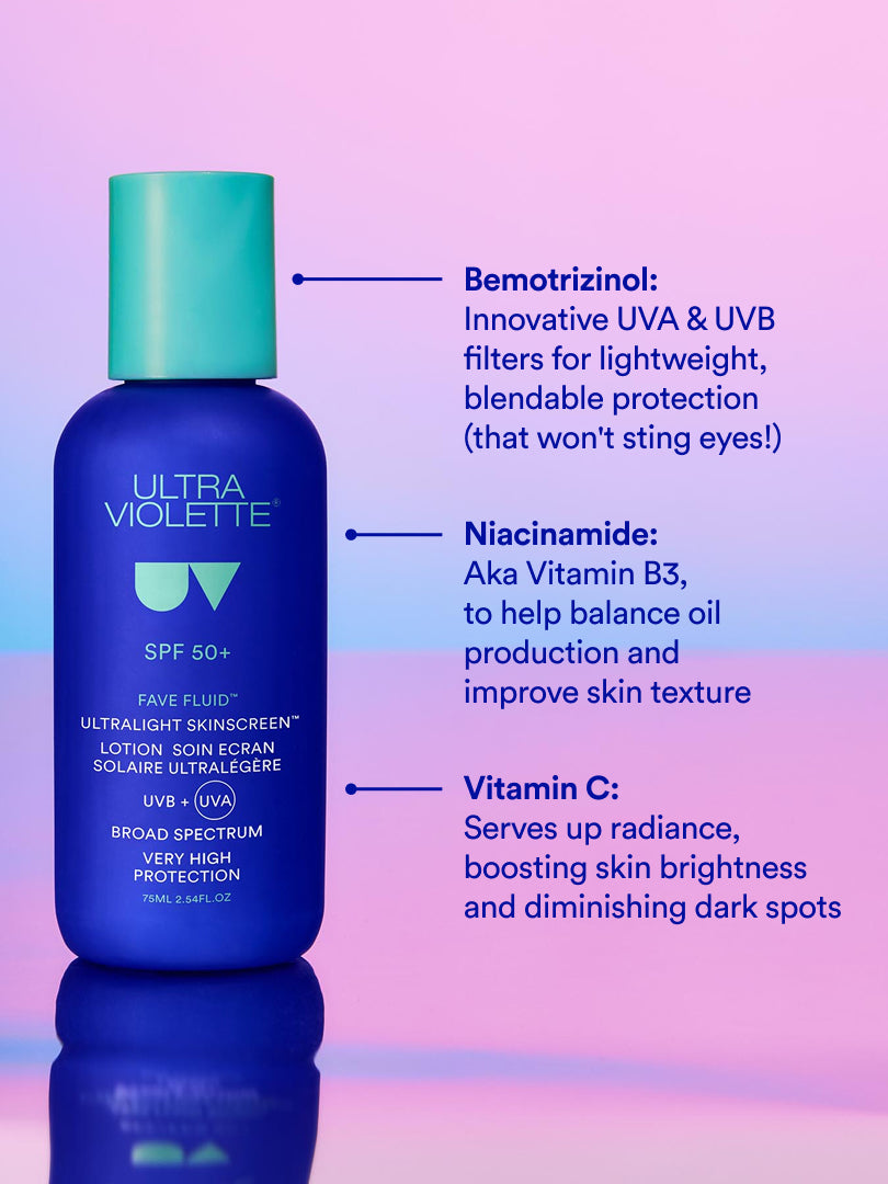 Fave Fluid SPF 50+ Ultralight Fragrance Free SKINSCREEN™ 75ml